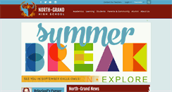 Desktop Screenshot of northgrandhs.org